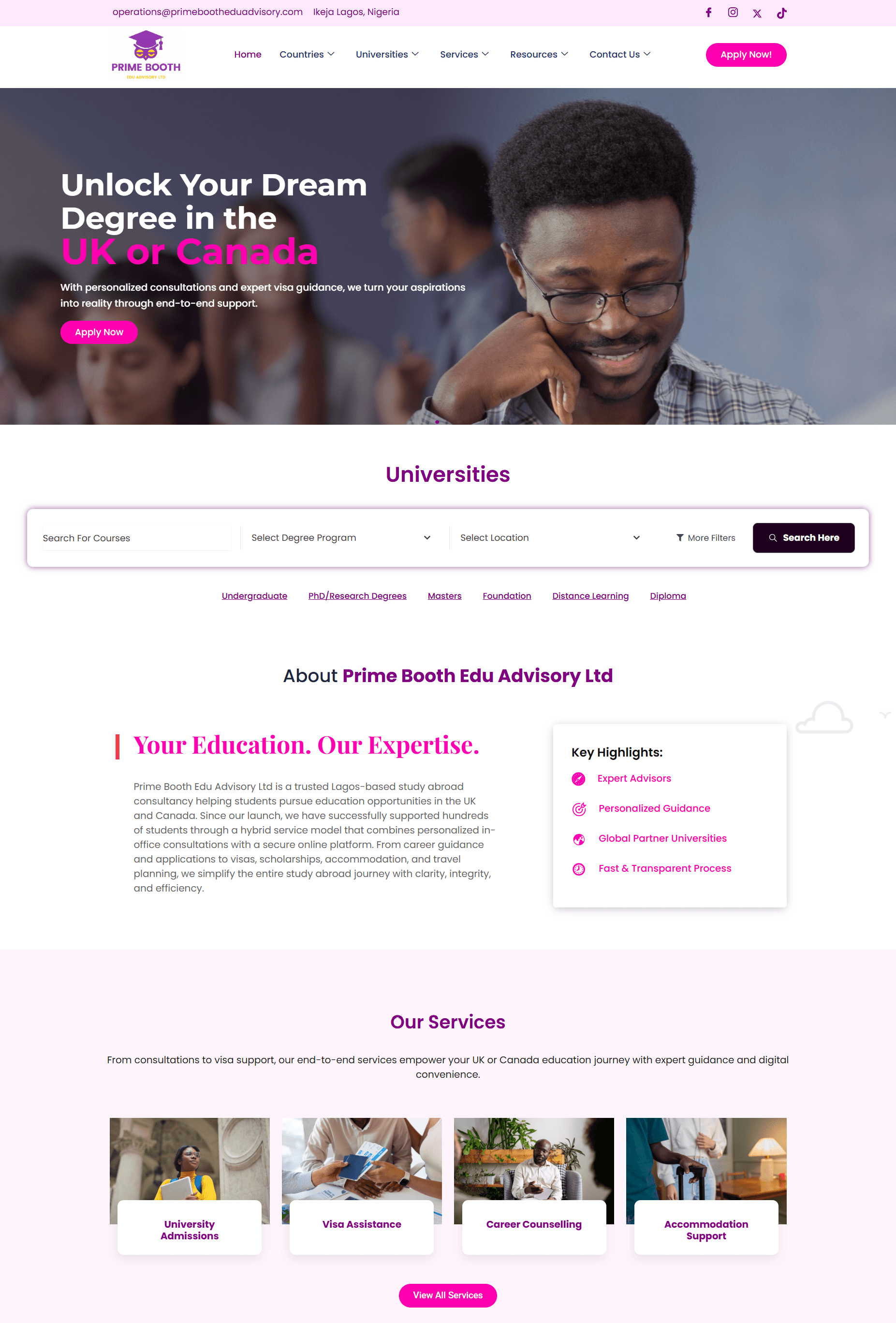 PrimeBooth Edu Advisory